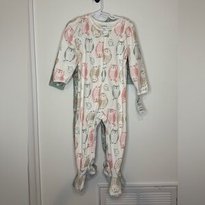Carter's Baby Girls Fleece Sleeper Set - Owl & Floral Pattern